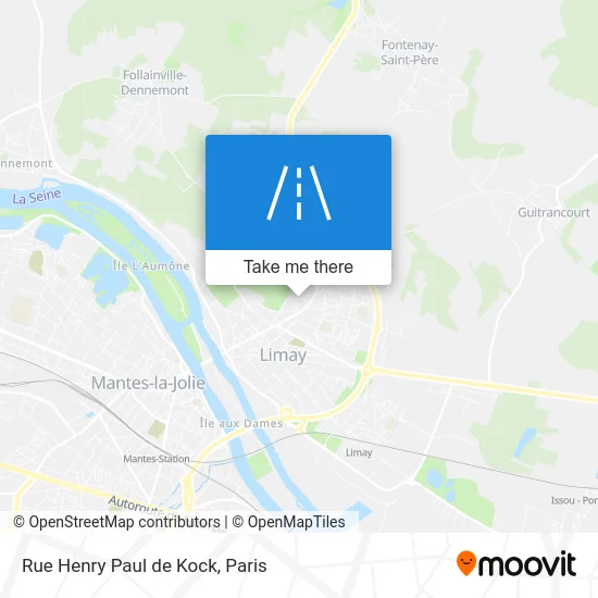 Rue Henry Paul de Kock map