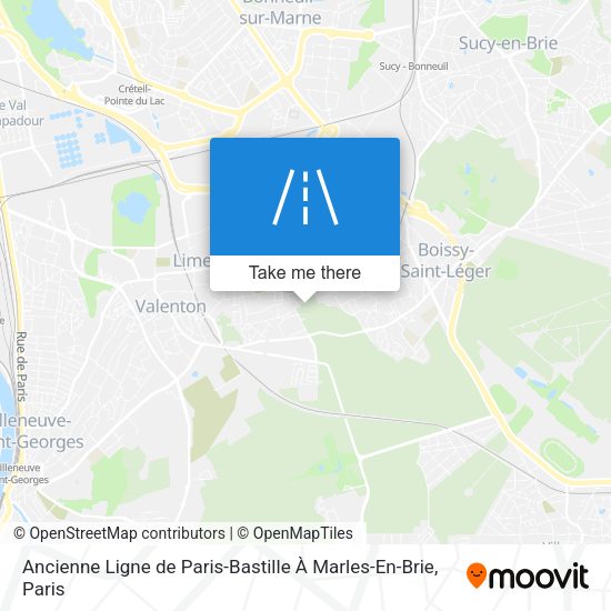 Ancienne Ligne de Paris-Bastille À Marles-En-Brie map