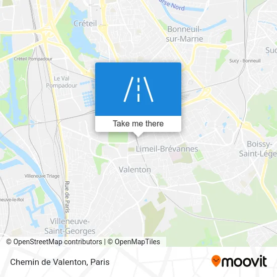 Chemin de Valenton map