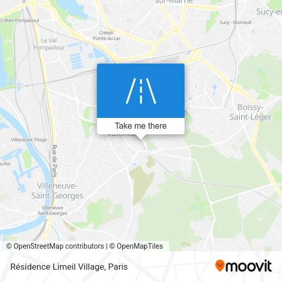 Résidence Limeil Village map