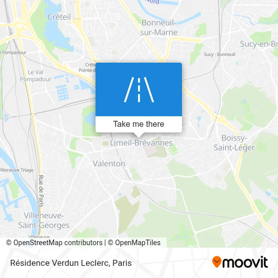 Résidence Verdun Leclerc map
