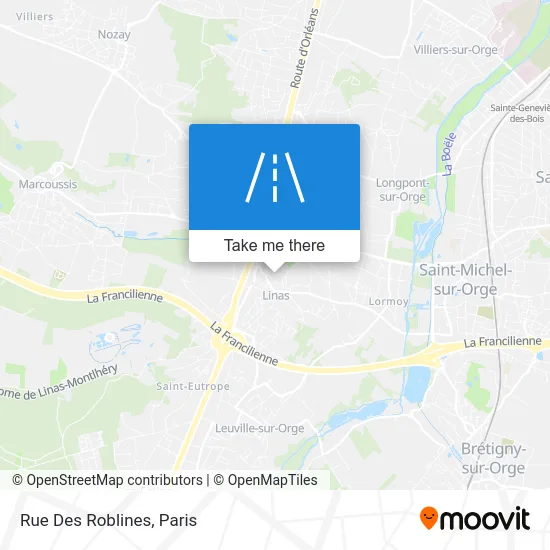Rue Des Roblines map