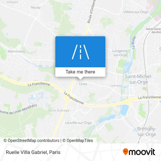 Mapa Ruelle Villa Gabriel