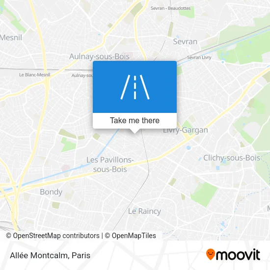 Allée Montcalm map