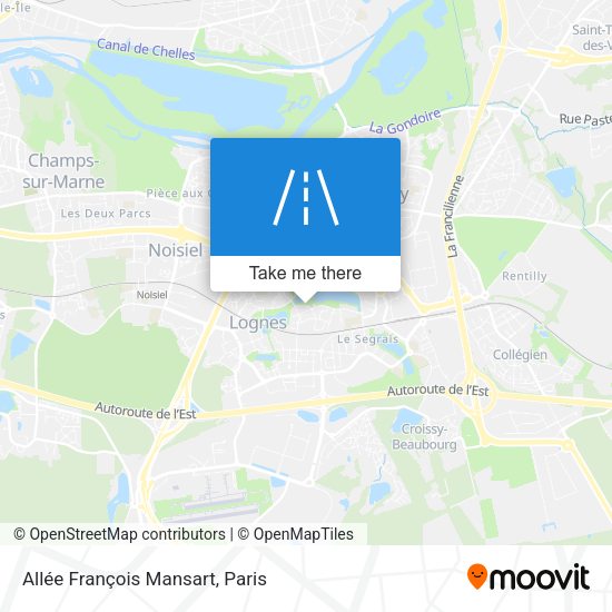 Allée François Mansart map