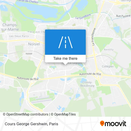 Cours George Gershwin map
