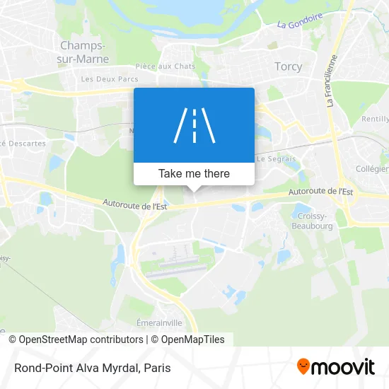 Rond-Point Alva Myrdal map