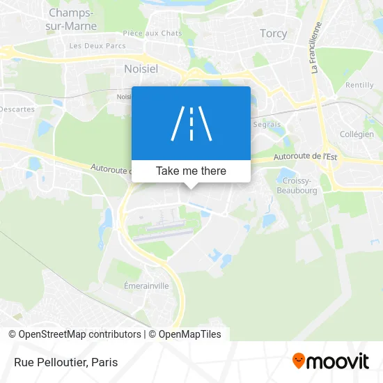 Rue Pelloutier map
