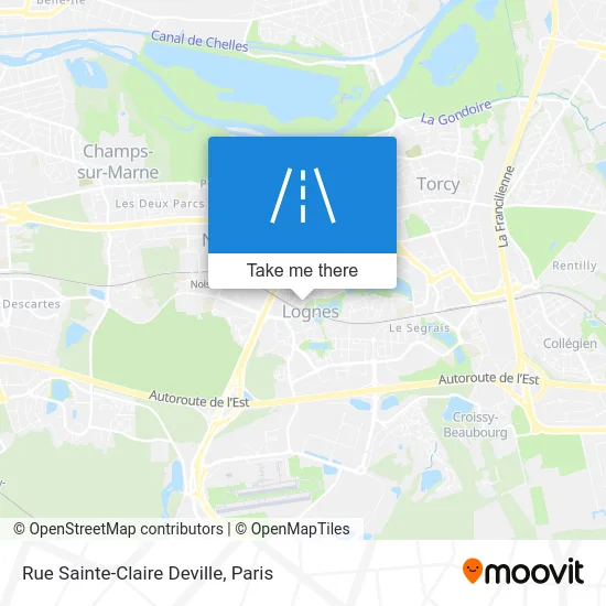 Rue Sainte-Claire Deville map