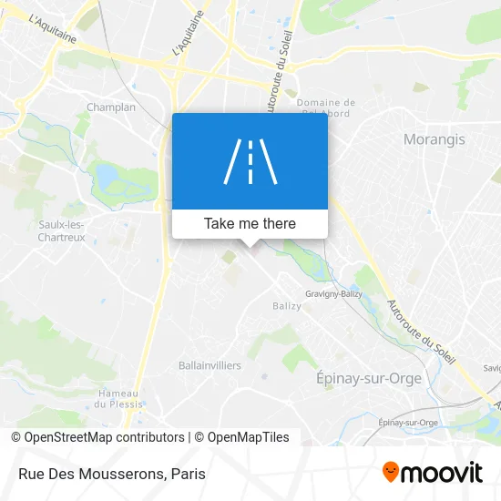 Rue Des Mousserons map