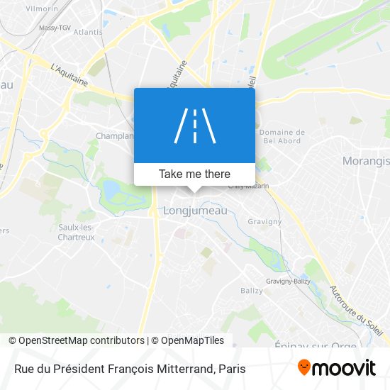 Mapa Rue du Président François Mitterrand