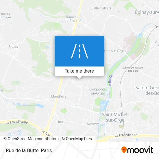 Mapa Rue de la Butte