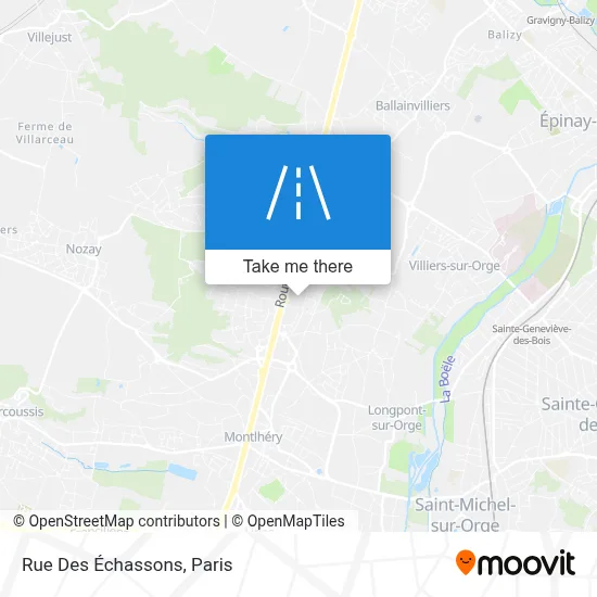 Rue Des Échassons map