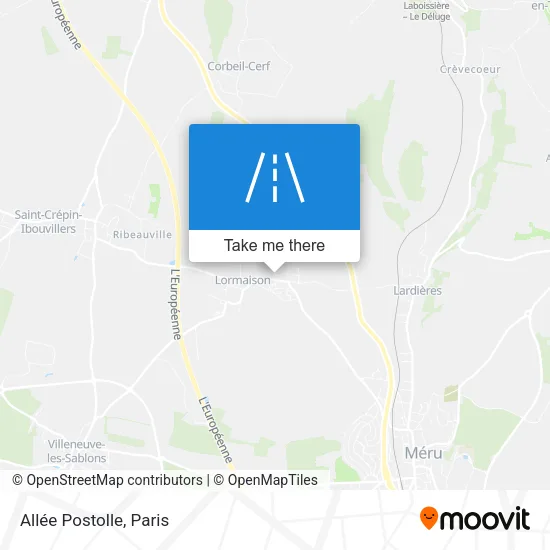 Allée Postolle map