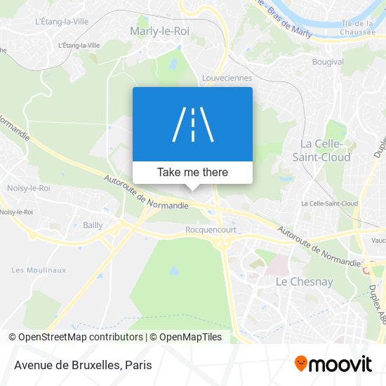 Mapa Avenue de Bruxelles