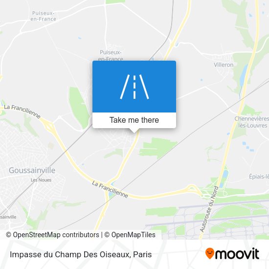 Impasse du Champ Des Oiseaux map