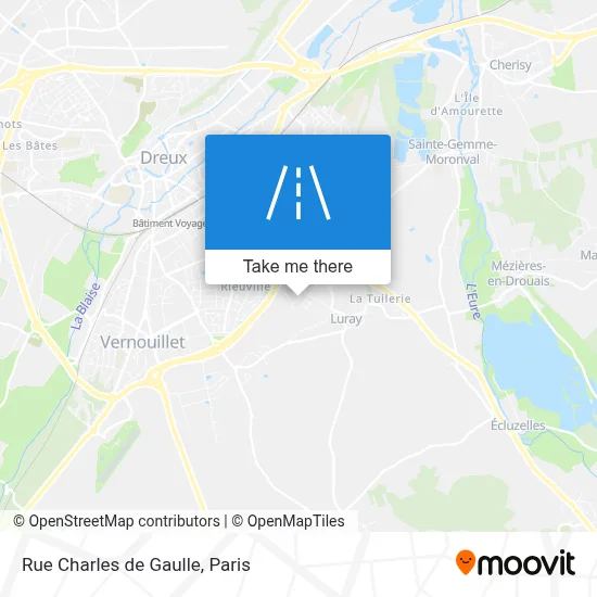 Rue Charles de Gaulle map