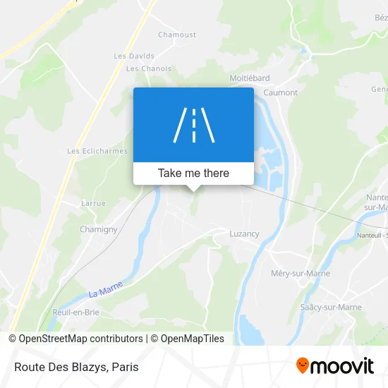 Route Des Blazys map