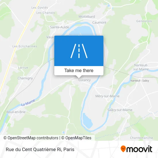 Mapa Rue du Cent Quatrième Ri