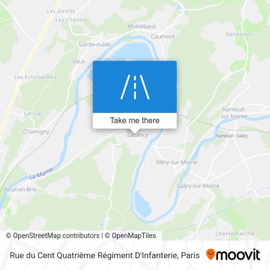 Rue du Cent Quatrième Régiment D'Infanterie map