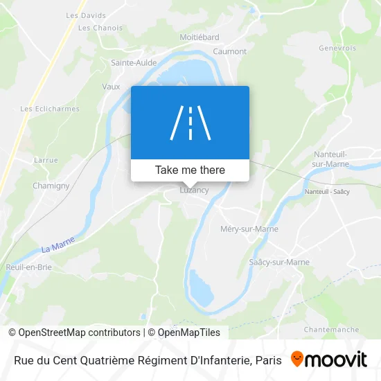 Rue du Cent Quatrième Régiment D'Infanterie map