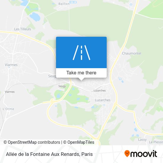 Allée de la Fontaine Aux Renards map