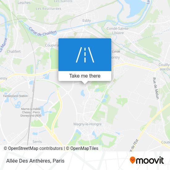 Allée Des Anthères map