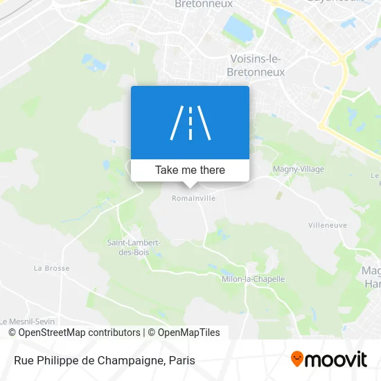 Rue Philippe de Champaigne map