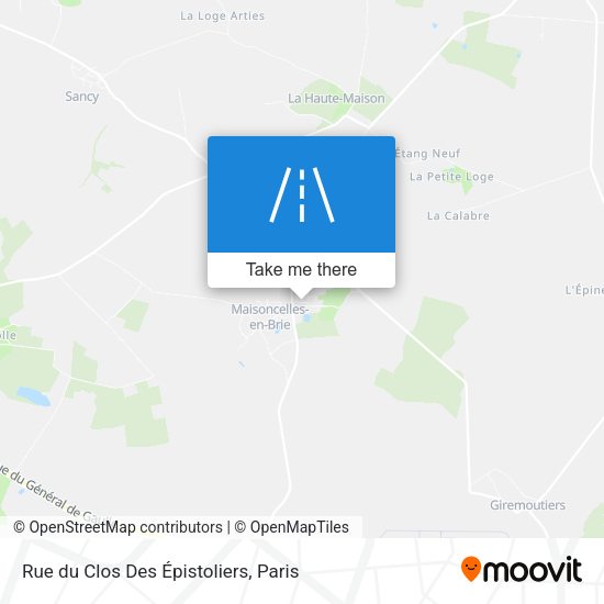 Rue du Clos Des Épistoliers map