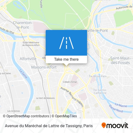 Avenue du Maréchal de Lattre de Tassigny map