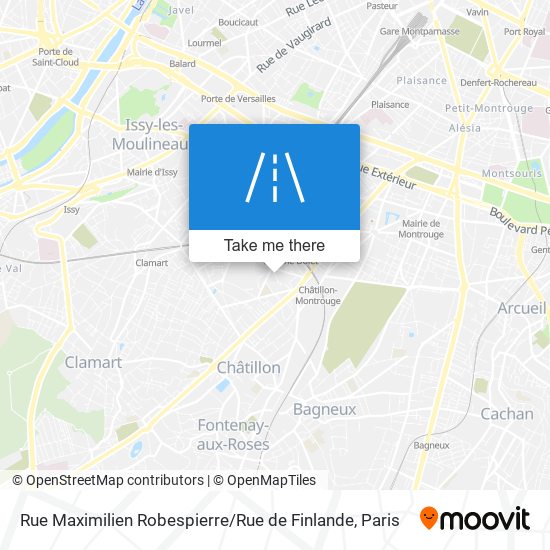 Mapa Rue Maximilien Robespierre / Rue de Finlande