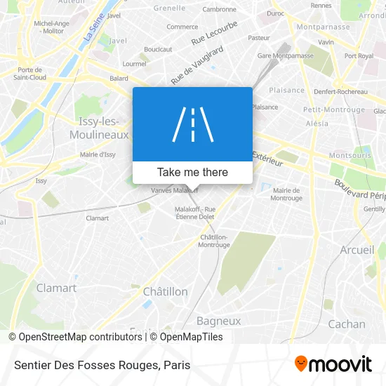 Sentier Des Fosses Rouges map