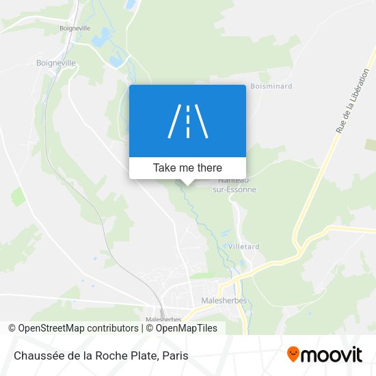 Chaussée de la Roche Plate map