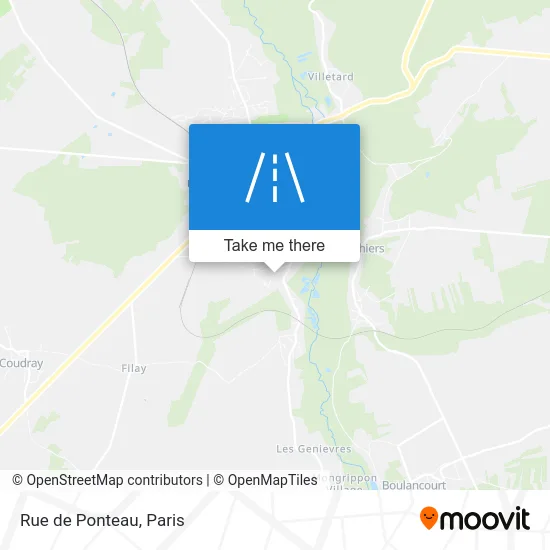 Rue de Ponteau map