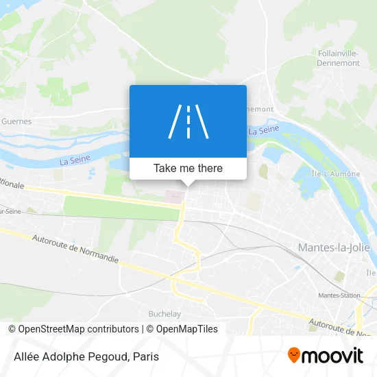Mapa Allée Adolphe Pegoud