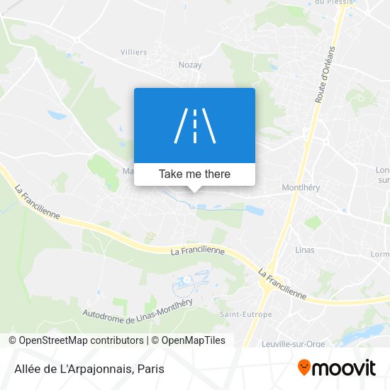 Allée de L'Arpajonnais map