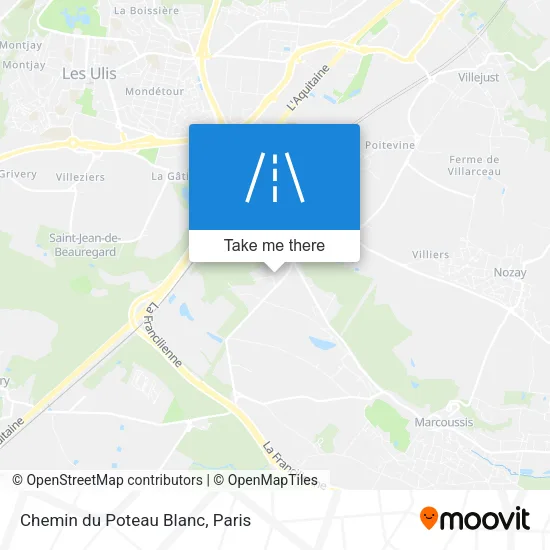 Chemin du Poteau Blanc map