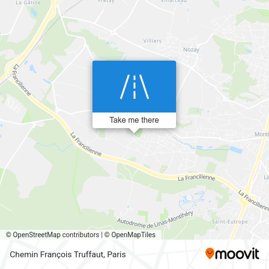 Chemin François Truffaut map