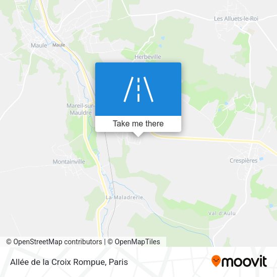 Allée de la Croix Rompue map