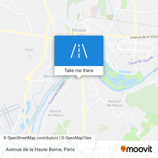 Avenue de la Haute Borne map