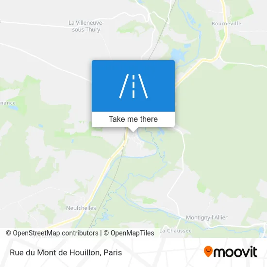 Rue du Mont de Houillon map