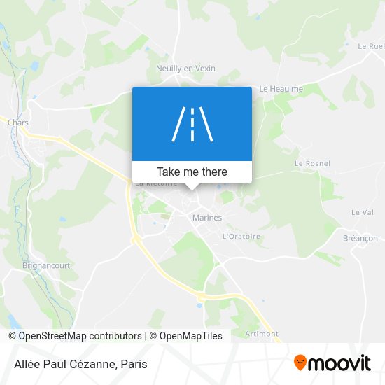 Allée Paul Cézanne map