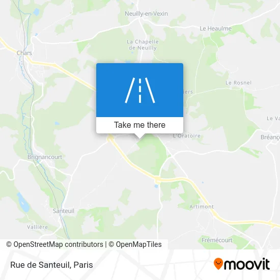 Rue de Santeuil map