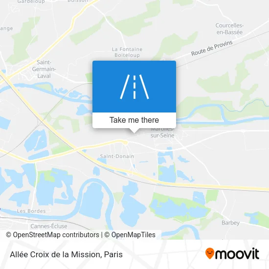 Allée Croix de la Mission map