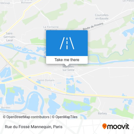 Rue du Fossé Mannequin map