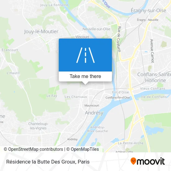 Résidence la Butte Des Groux map