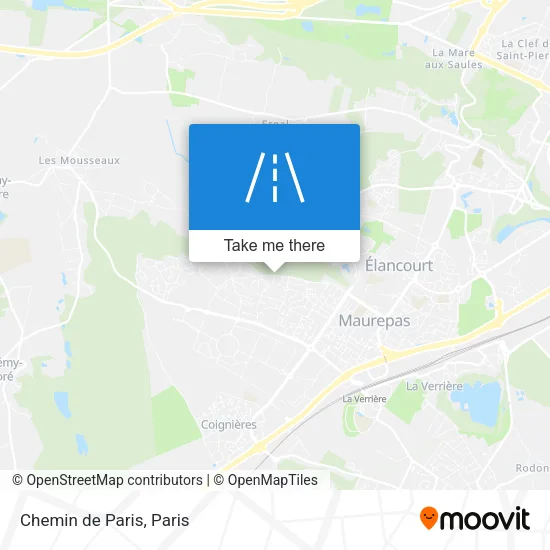 Chemin de Paris map