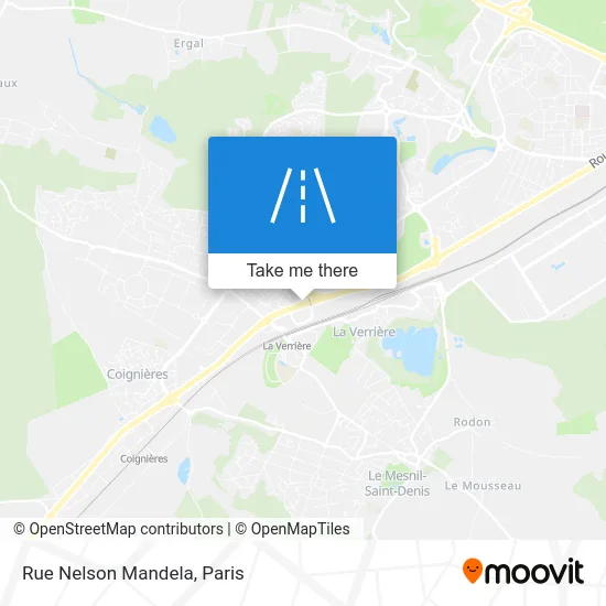 Rue Nelson Mandela map