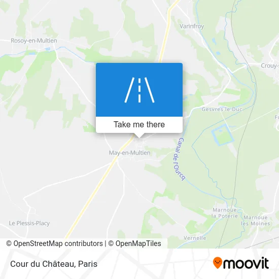 Cour du Château map