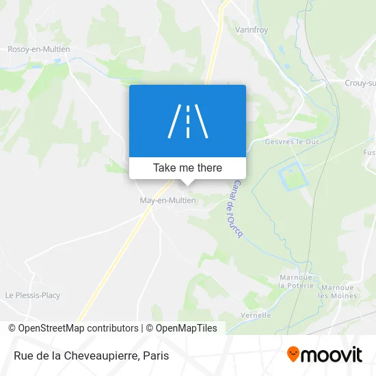 Mapa Rue de la Cheveaupierre